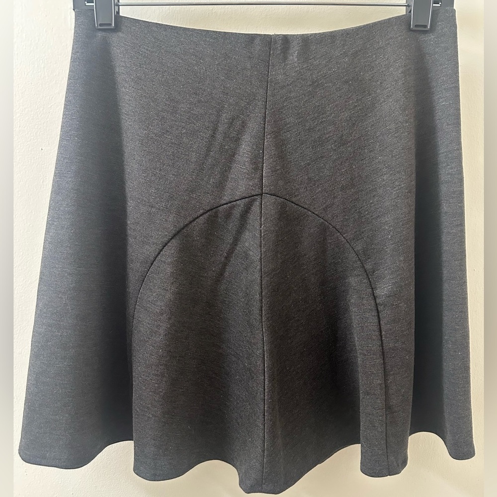 The Limited Vintage Gray Women's Skater Mini Skirt w Back Zipper, XS